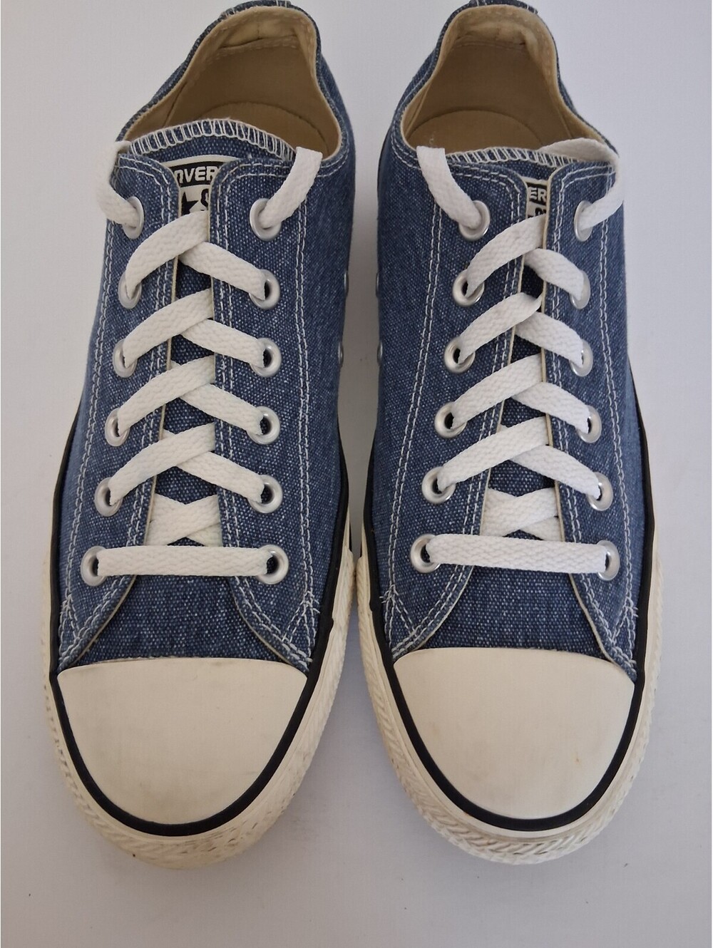 Converse All Star Chuck Taylor Womens 8.5 Mens 6.5 Blue Canvas Low Top Sneakers